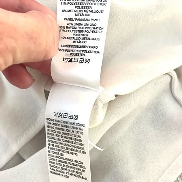 Lucky Brand,Metallic Knit Sheer Lightweight Delicate Blouse Women's,Size Medium - Picture 10 of 10